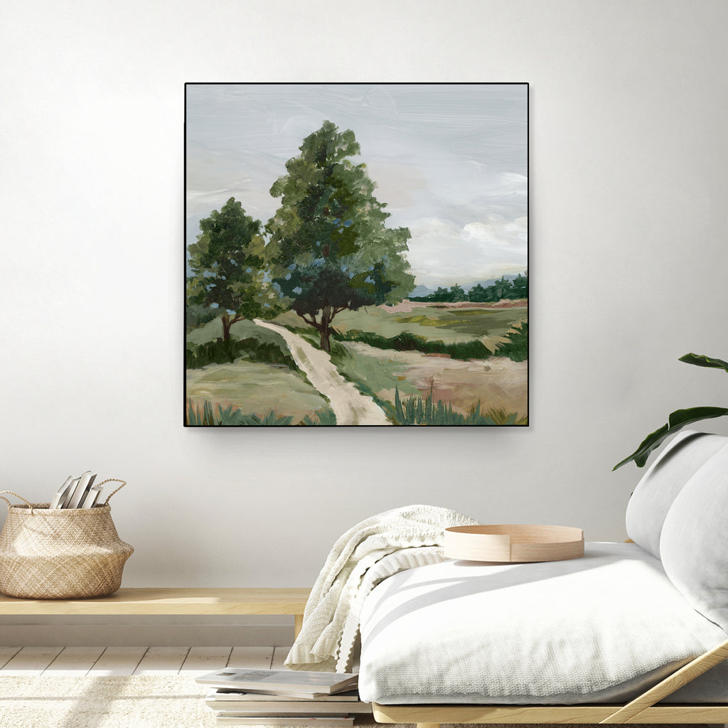 Quiet Path Through Open Fields by Lera on GIANT ART - abstract