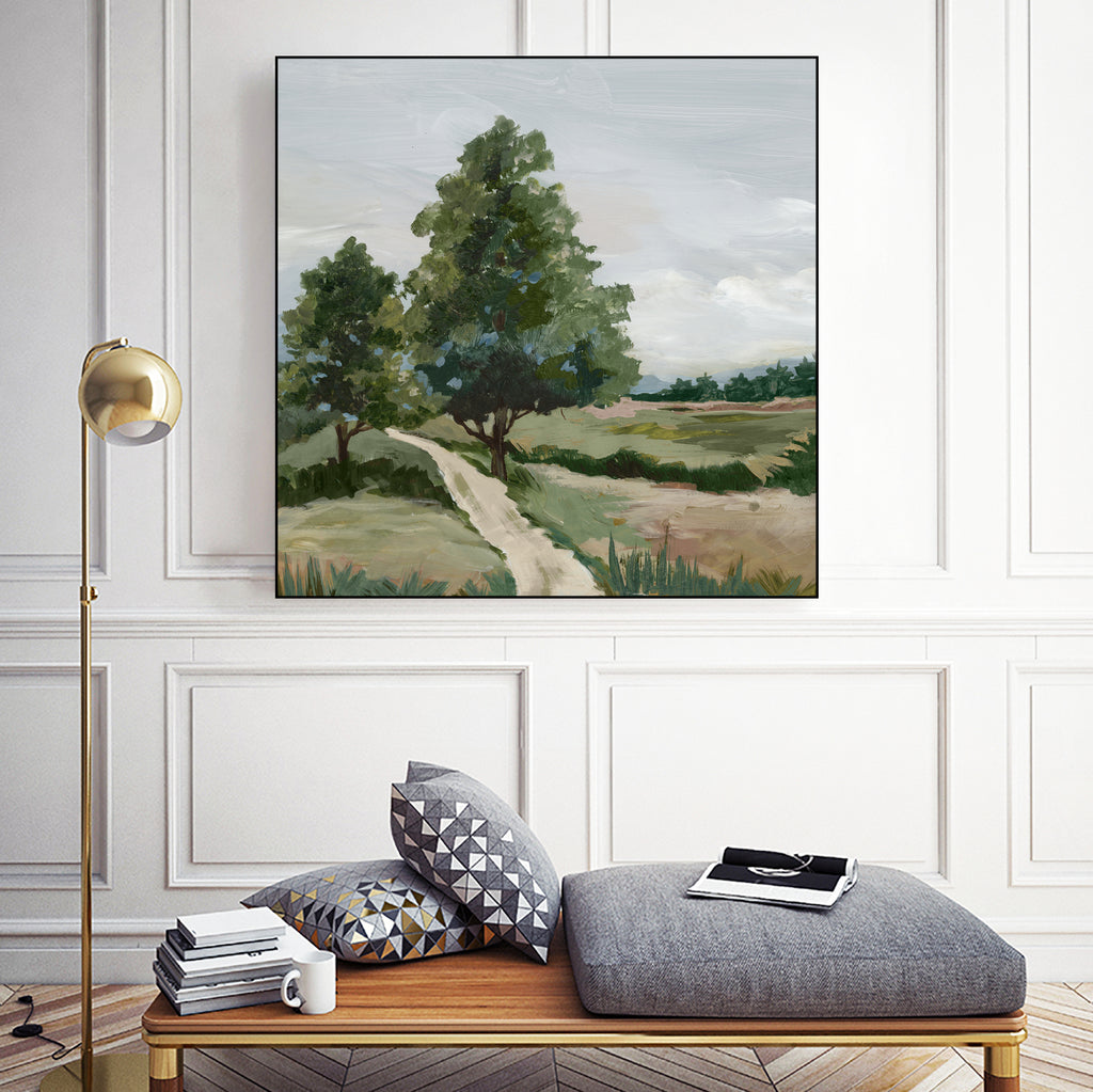 Quiet Path Through Open Fields by Lera on GIANT ART - abstract