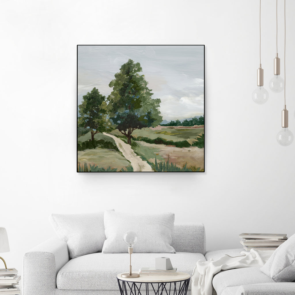 Quiet Path Through Open Fields by Lera on GIANT ART - abstract