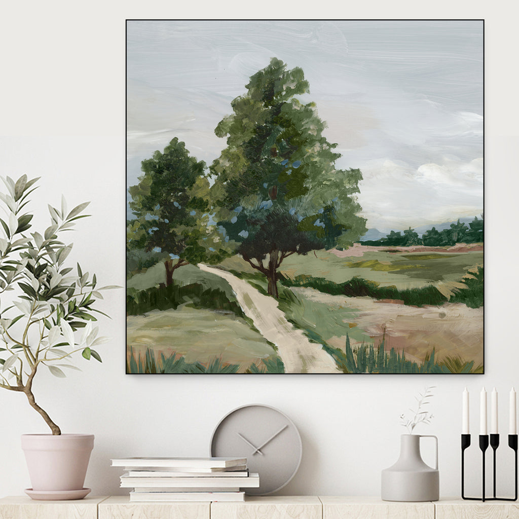 Quiet Path Through Open Fields by Lera on GIANT ART - abstract