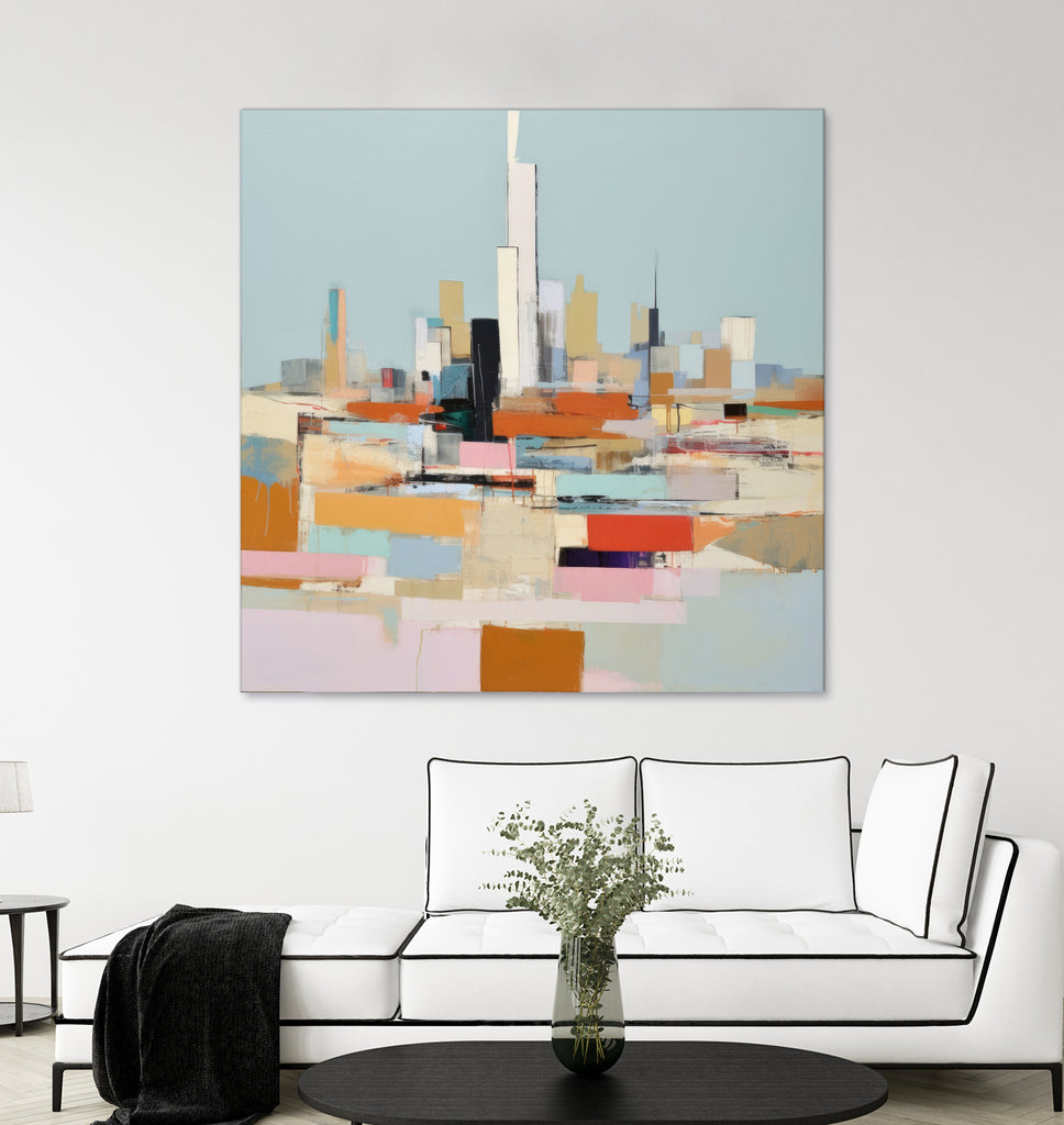 Vibrant Abstract City I by Irena Orlov on GIANT ART - abstract framed canvas 