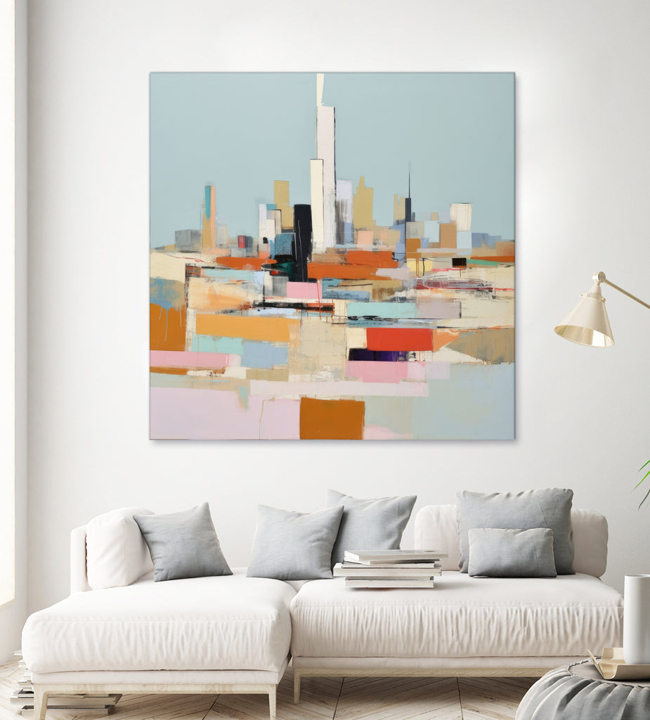 Vibrant Abstract City I by Irena Orlov on GIANT ART - abstract framed canvas 