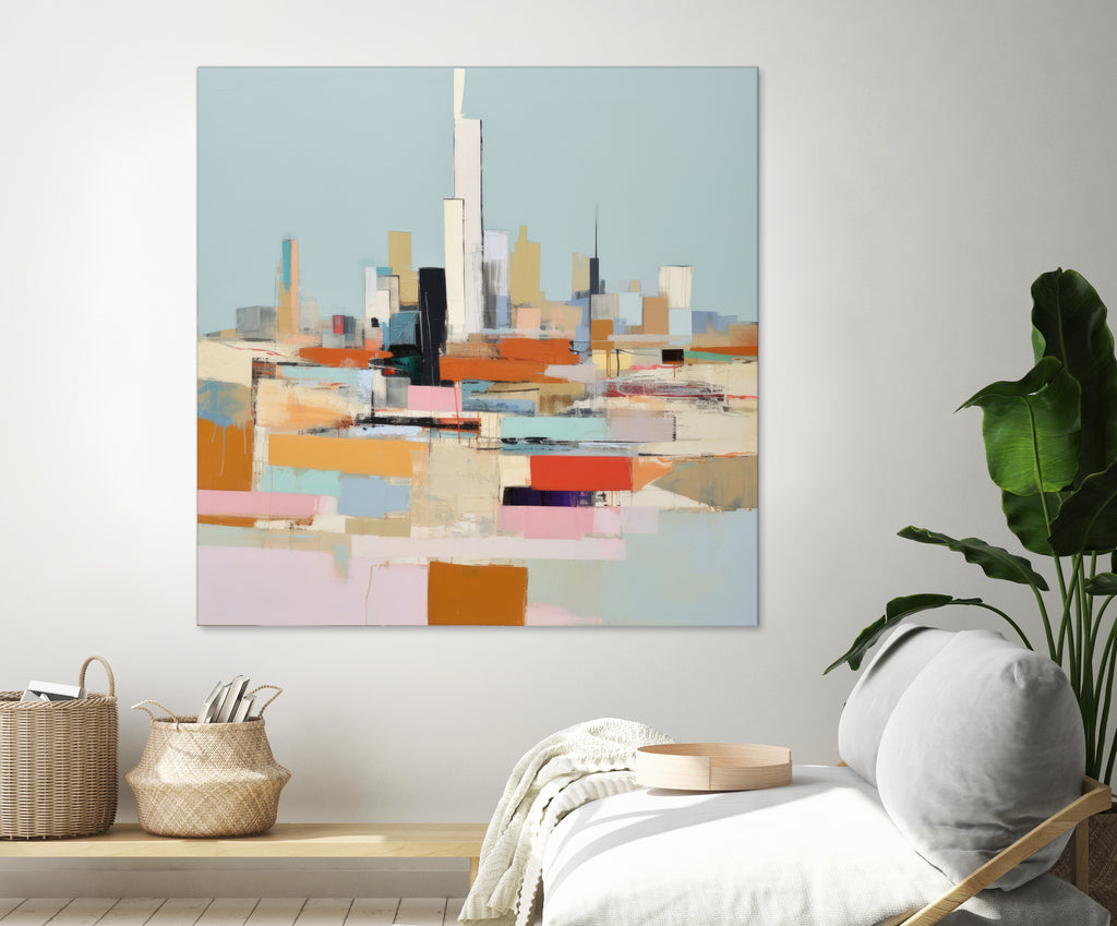 Vibrant Abstract City I by Irena Orlov on GIANT ART - abstract framed canvas 
