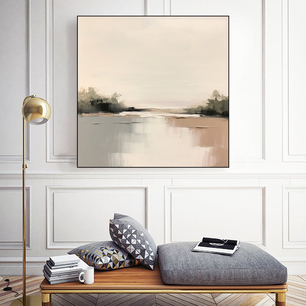 Calming Nature I by Irena Orlov on GIANT ART - beige abstract