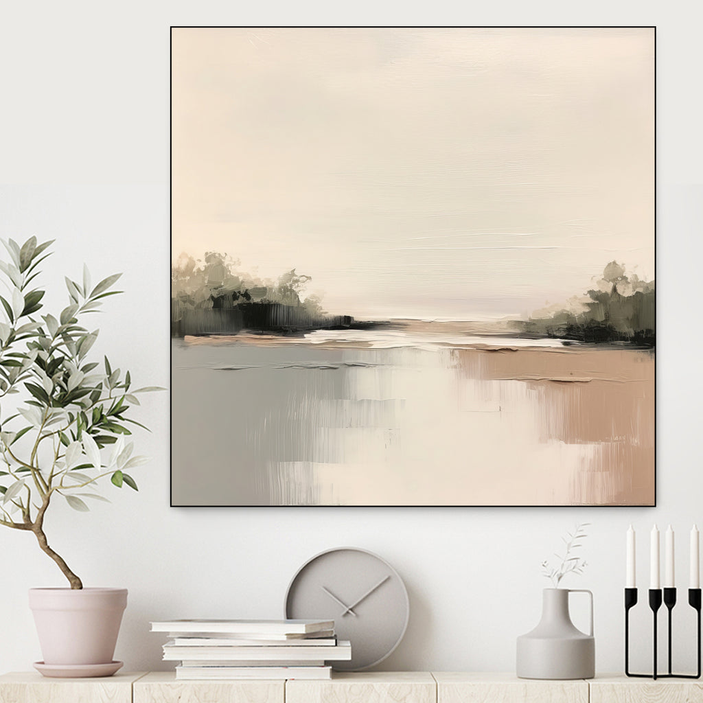 Calming Nature I by Irena Orlov on GIANT ART - beige abstract