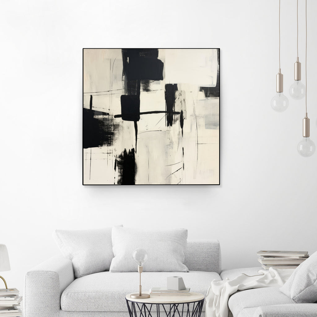 Graphic Serenity III by Irena Orlov on GIANT ART - beige black&white