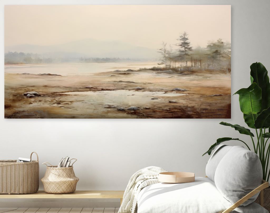 Soft Haze Over Autumn Shoreline II by Irena Orlov on GIANT ART - abstract