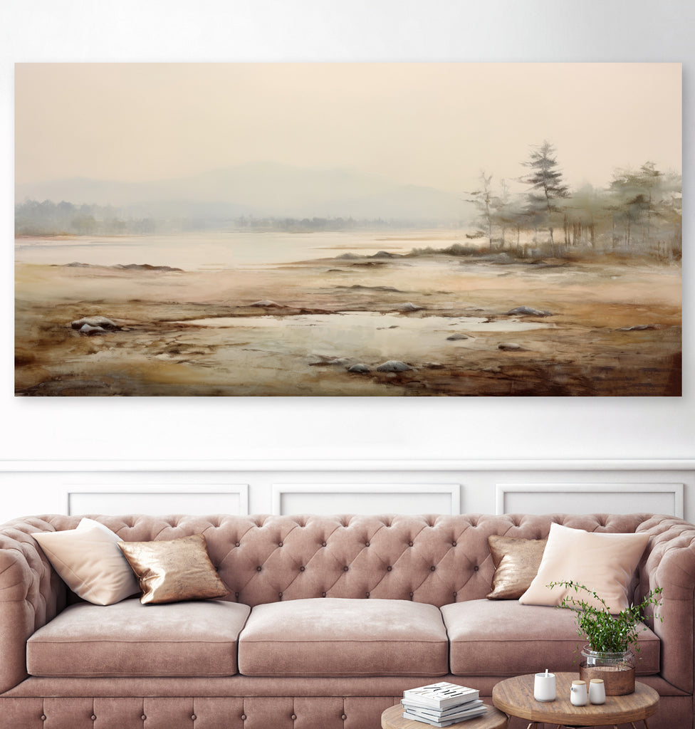 Soft Haze Over Autumn Shoreline II by Irena Orlov on GIANT ART - abstract