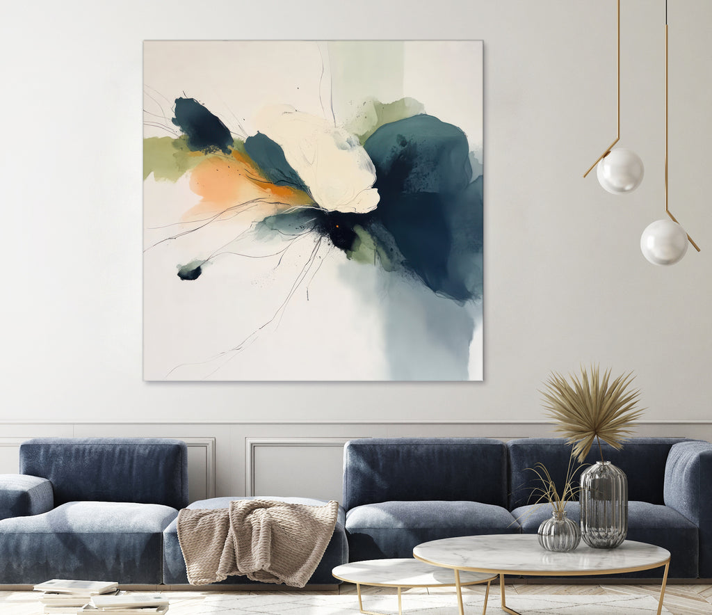 Flowing Abstract Petals in Soft Hues I by Irena Orlov on GIANT ART - abstract