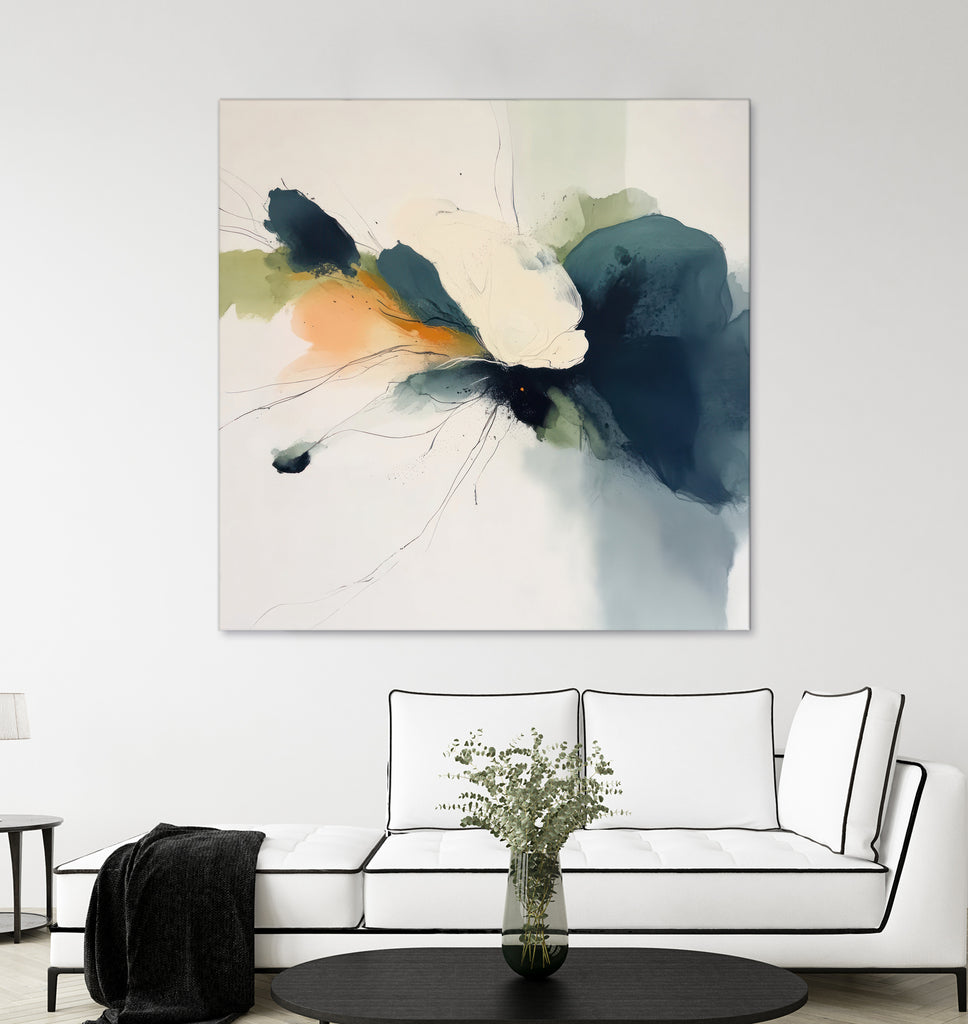 Flowing Abstract Petals in Soft Hues I by Irena Orlov on GIANT ART - abstract