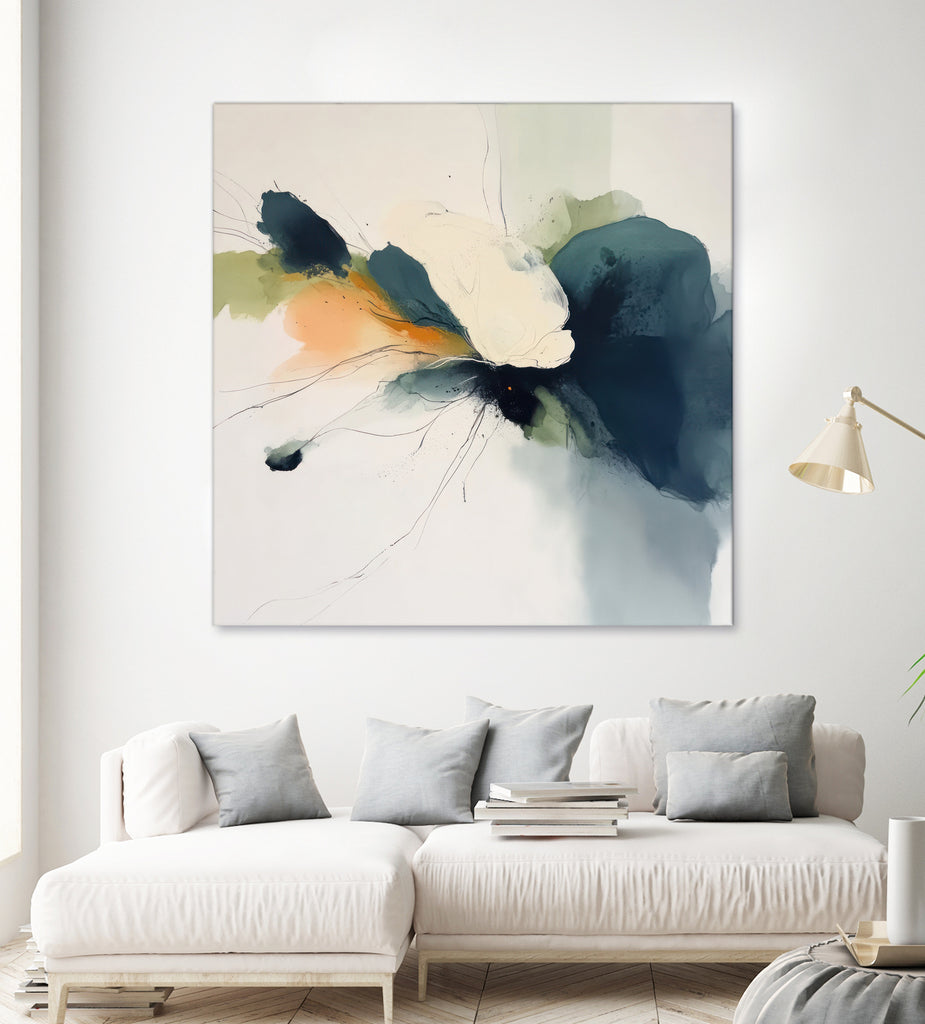 Flowing Abstract Petals in Soft Hues I by Irena Orlov on GIANT ART - abstract