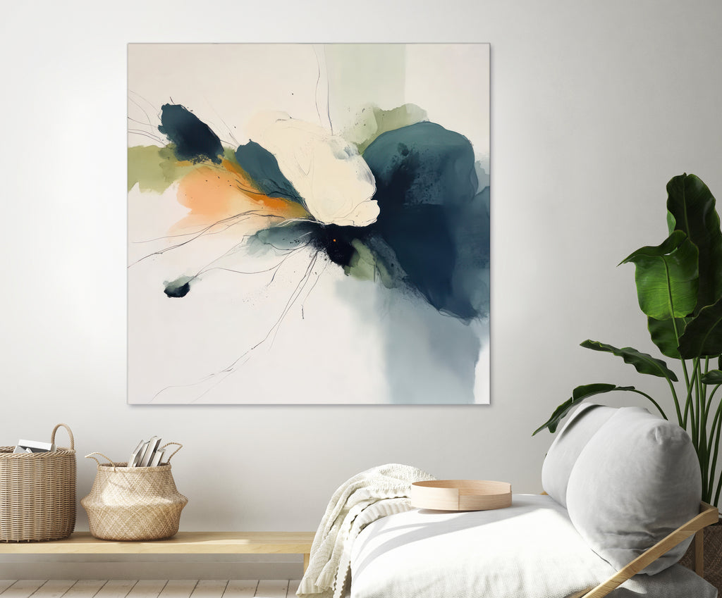 Flowing Abstract Petals in Soft Hues I by Irena Orlov on GIANT ART - abstract