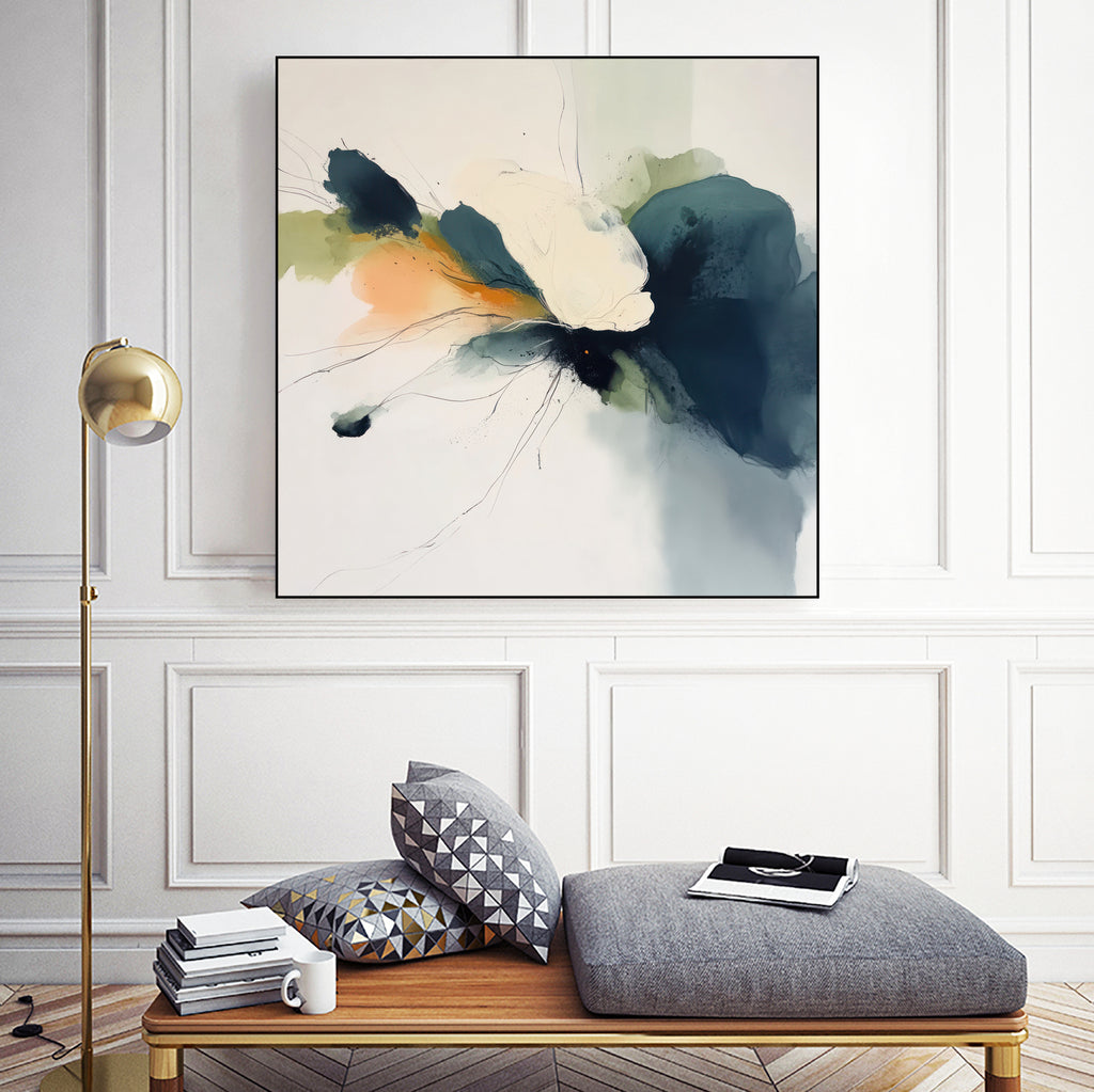 Flowing Abstract Petals in Soft Hues I by Irena Orlov on GIANT ART - abstract