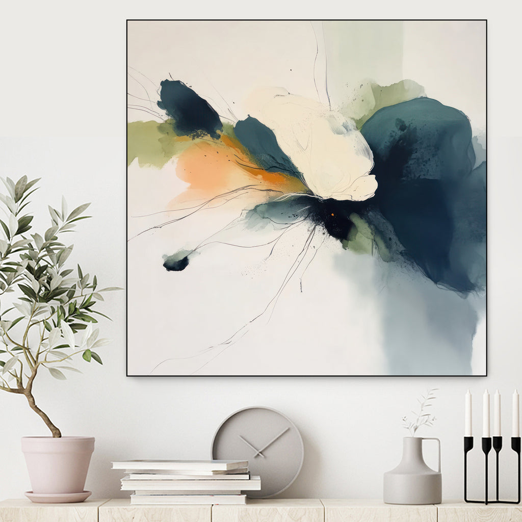 Flowing Abstract Petals in Soft Hues I by Irena Orlov on GIANT ART - abstract