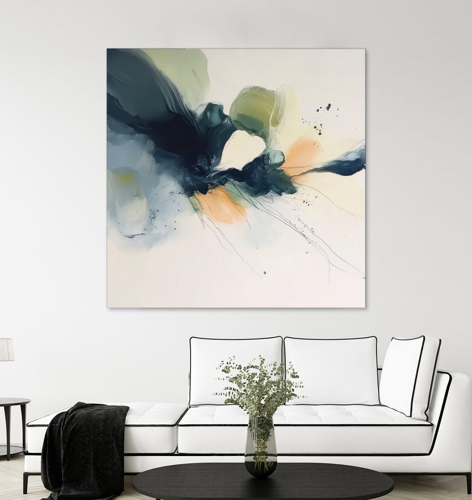 Flowing Abstract Petals in Soft Hues II by Irena Orlov on GIANT ART - abstract