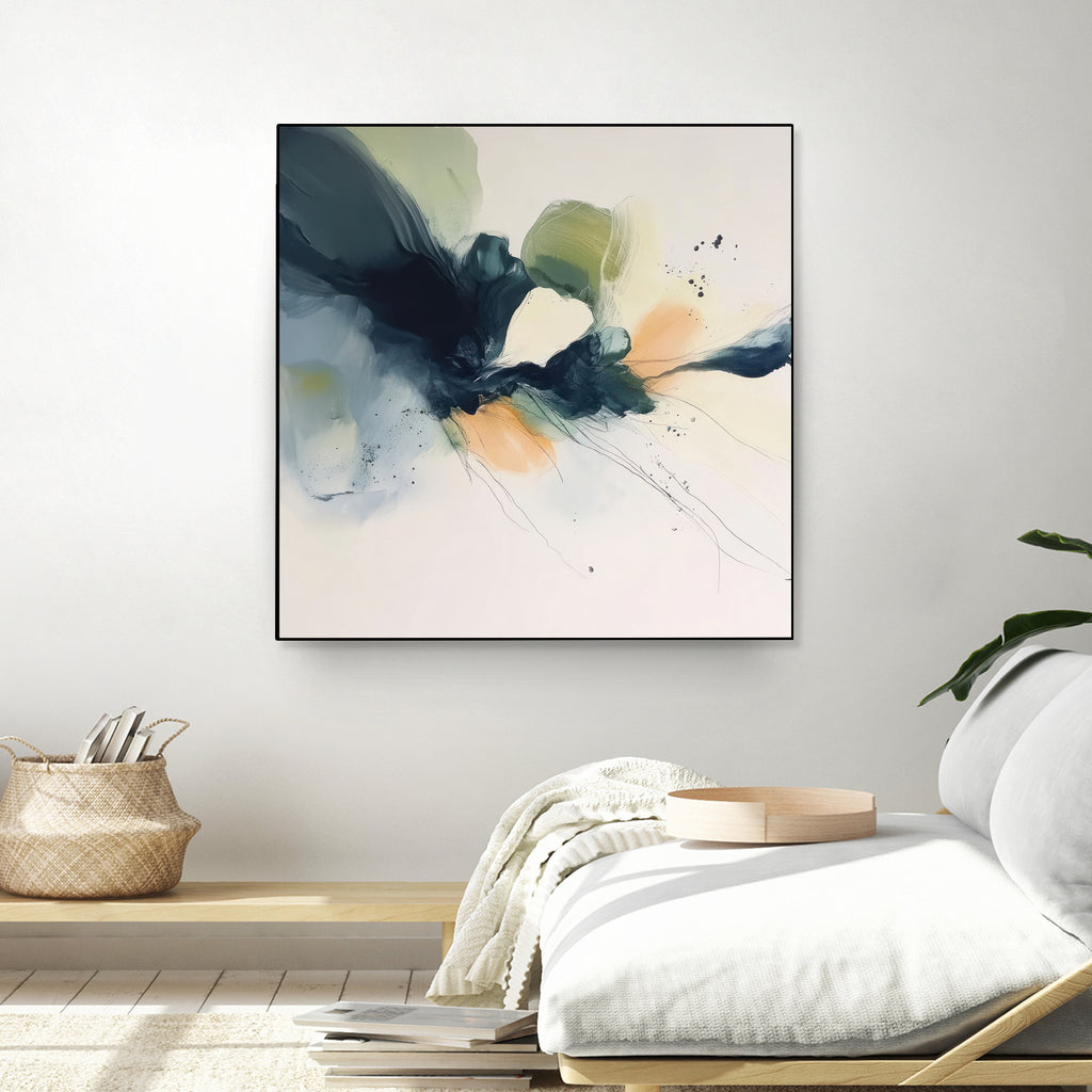 Flowing Abstract Petals in Soft Hues II by Irena Orlov on GIANT ART - abstract