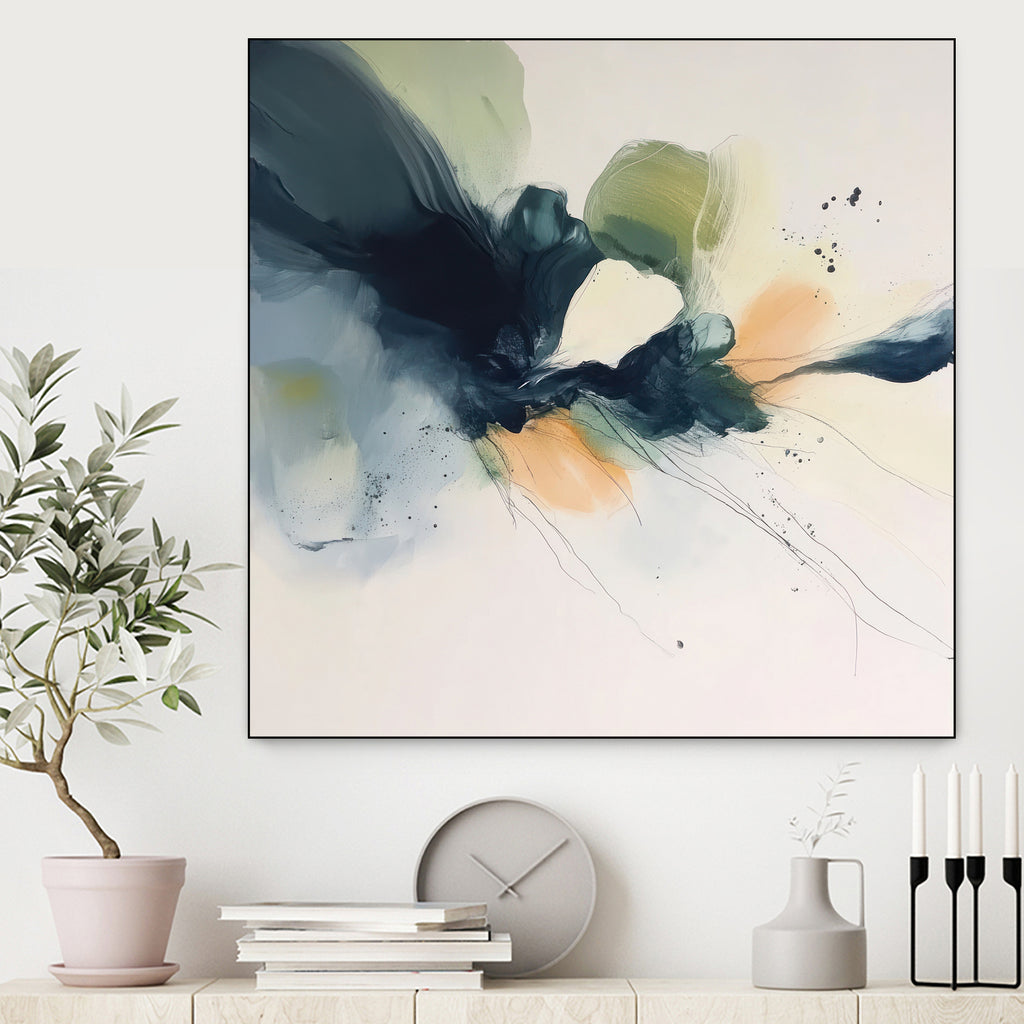 Flowing Abstract Petals in Soft Hues II by Irena Orlov on GIANT ART - abstract