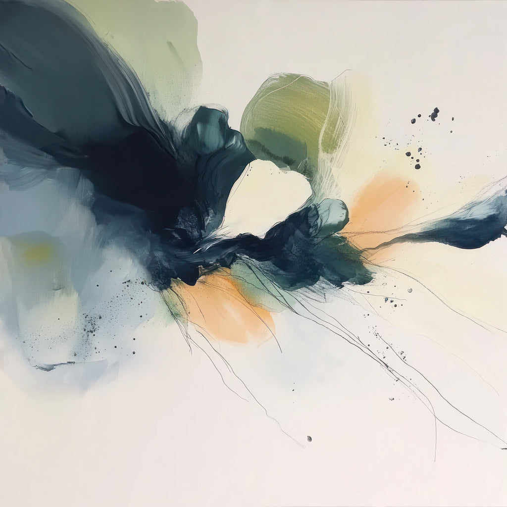 Flowing Abstract Petals in Soft Hues II by Irena Orlov on GIANT ART - abstract