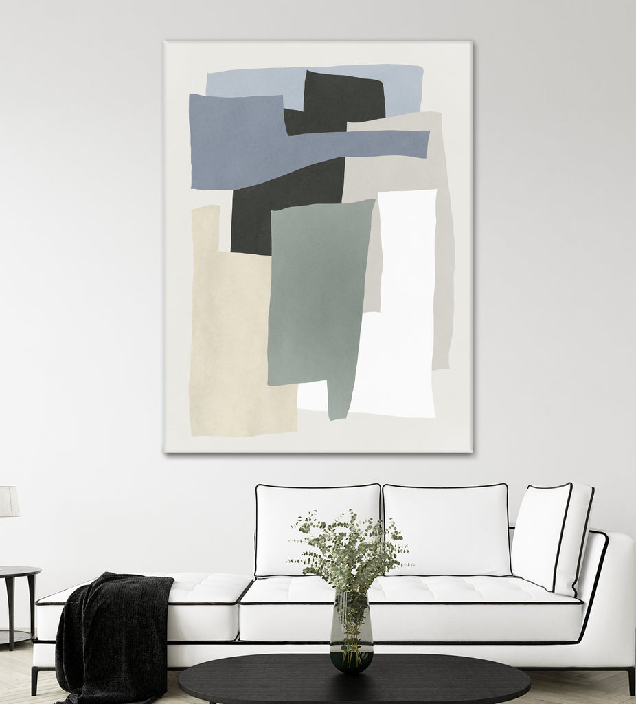 Impression Shapes I by J:L Design on GIANT ART - abstract framed canvas 