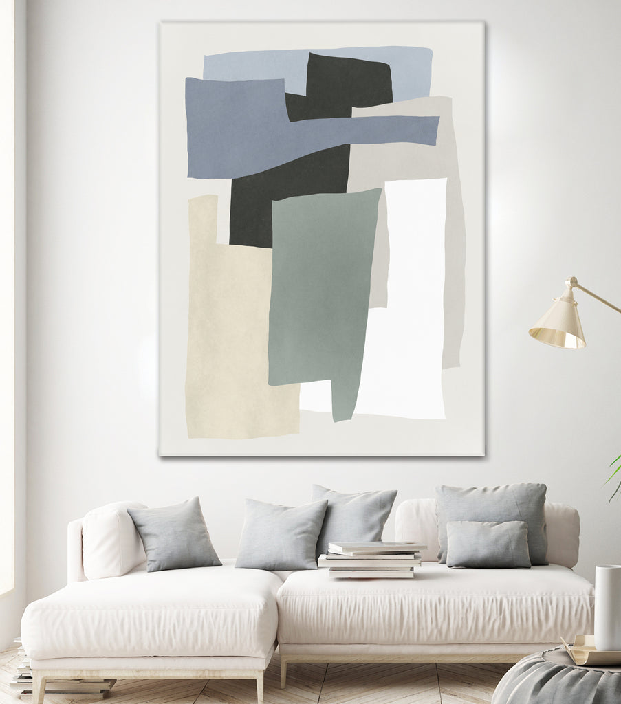 Impression Shapes I by J:L Design on GIANT ART - abstract framed canvas 