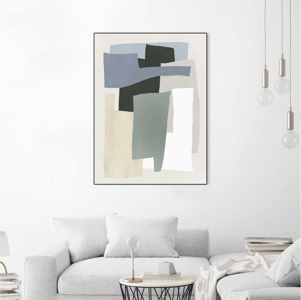 Impression Shapes I by J:L Design on GIANT ART - abstract framed canvas 