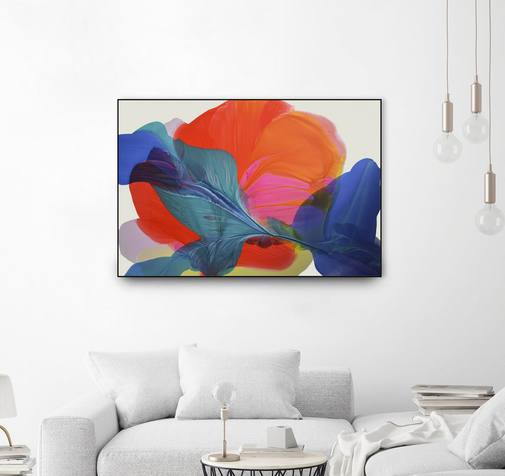 Mystic Quills by Vicki McFarland  on GIANT ART - red abstract