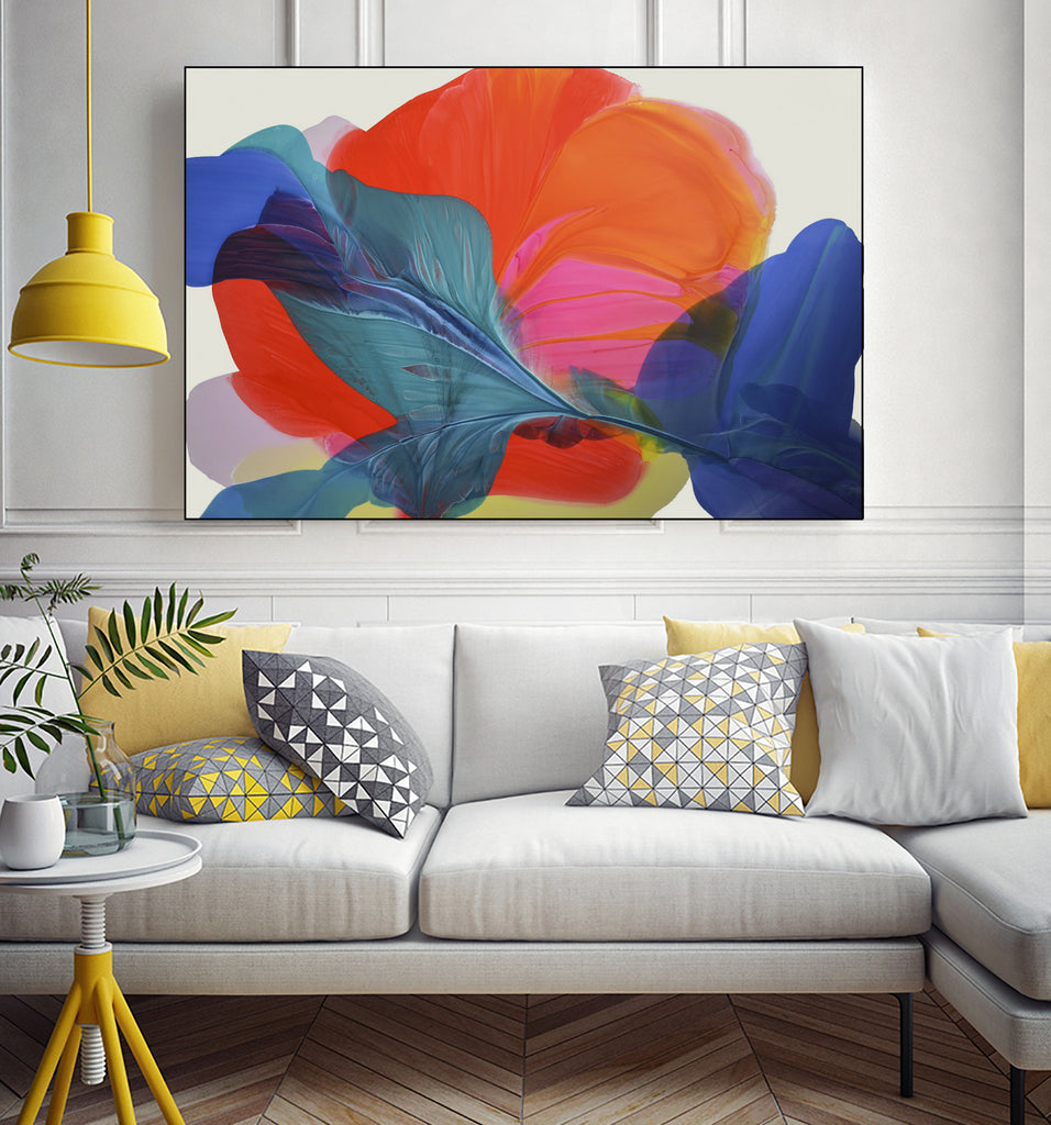 Mystic Quills by Vicki McFarland  on GIANT ART - red abstract