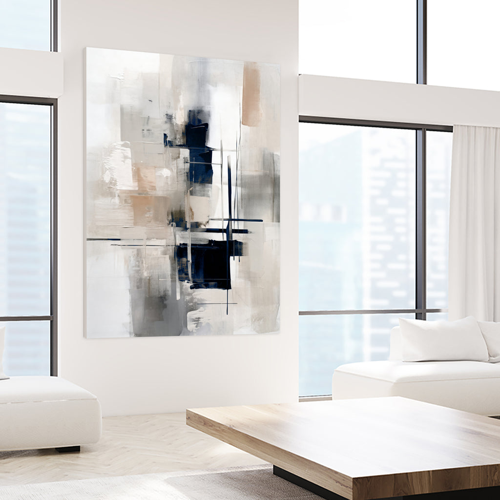 Squares of Abstraction by Raymond on GIANT ART - abstract framed canvas 