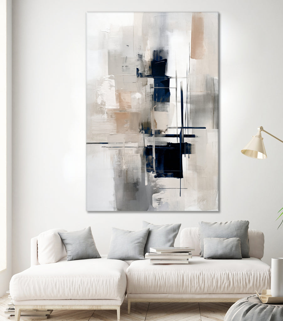 Squares of Abstraction by Raymond on GIANT ART - abstract framed canvas 