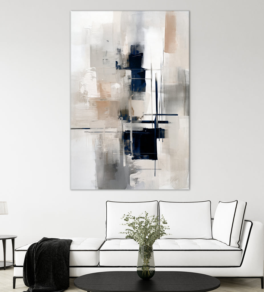 Squares of Abstraction by Raymond on GIANT ART - abstract framed canvas 