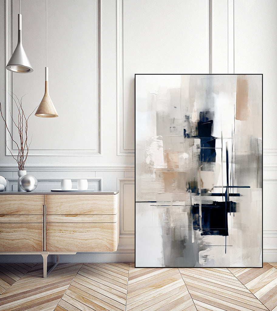 Squares of Abstraction by Raymond on GIANT ART - abstract framed canvas 