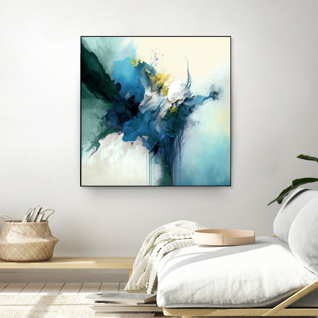 Splash of Blue Water by Raymond on GIANT ART - abstract