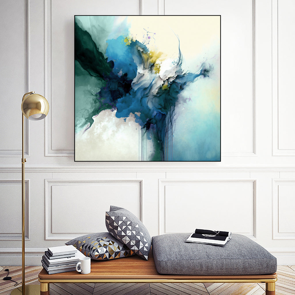 Splash of Blue Water by Raymond on GIANT ART - abstract