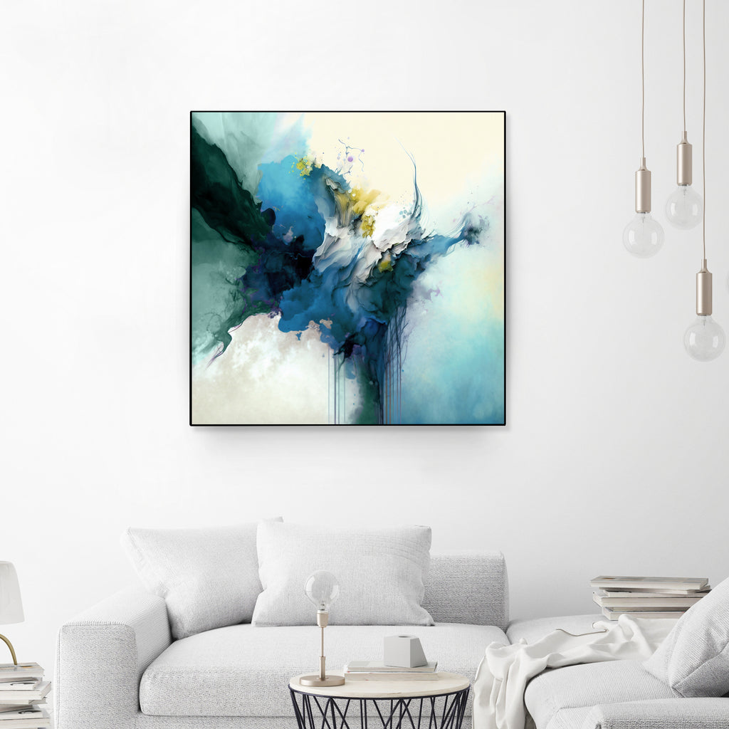 Splash of Blue Water by Raymond on GIANT ART - abstract