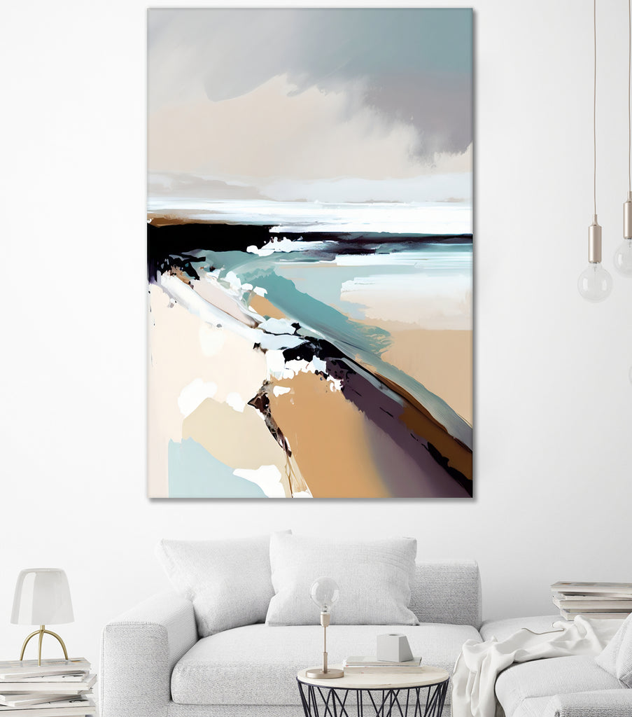 Beach Walk I by Raymond on GIANT ART - abstract