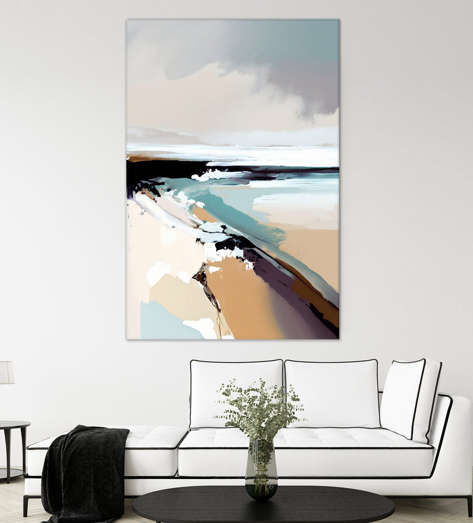 Beach Walk I by Raymond on GIANT ART - abstract