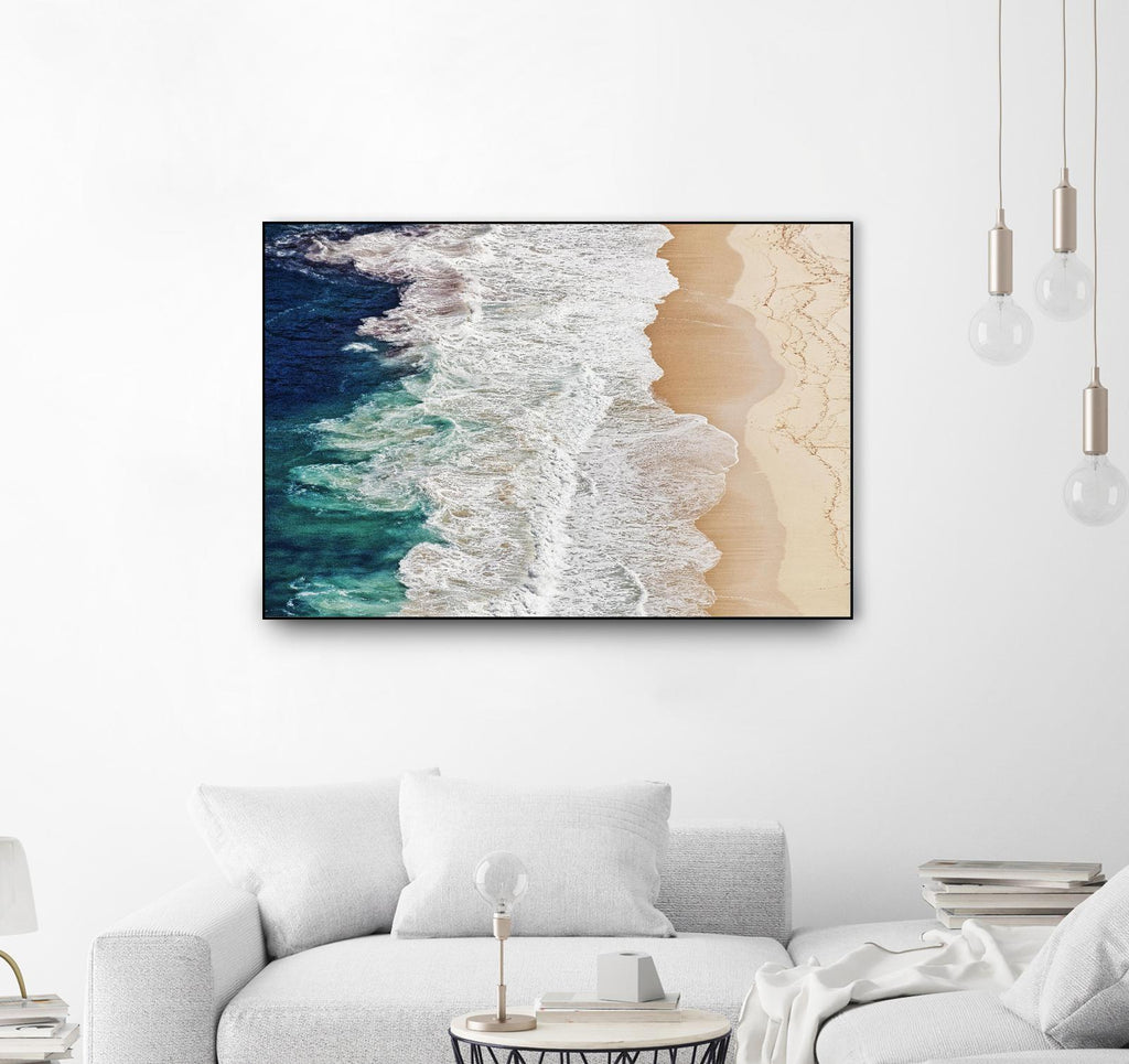 Feldtkeller - Where the Ocean Ends by 1X on GIANT ART - beige abstract drone view