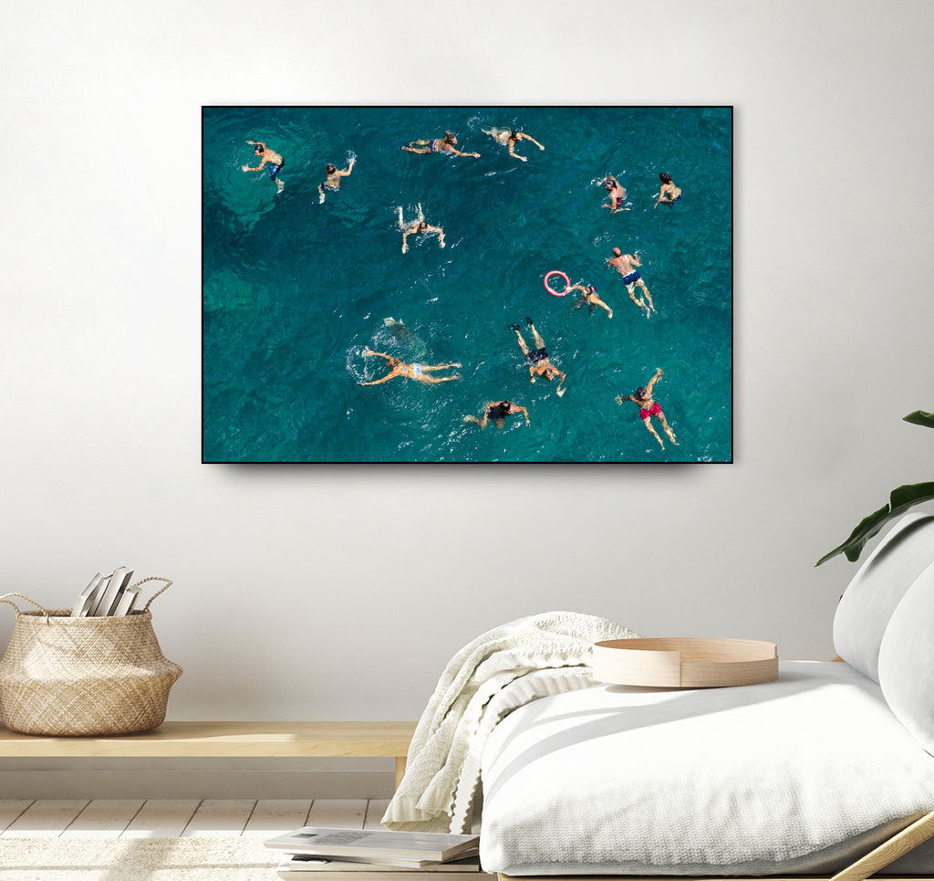 Blue water swim by Carlo on GIANT ART - photograph water sports