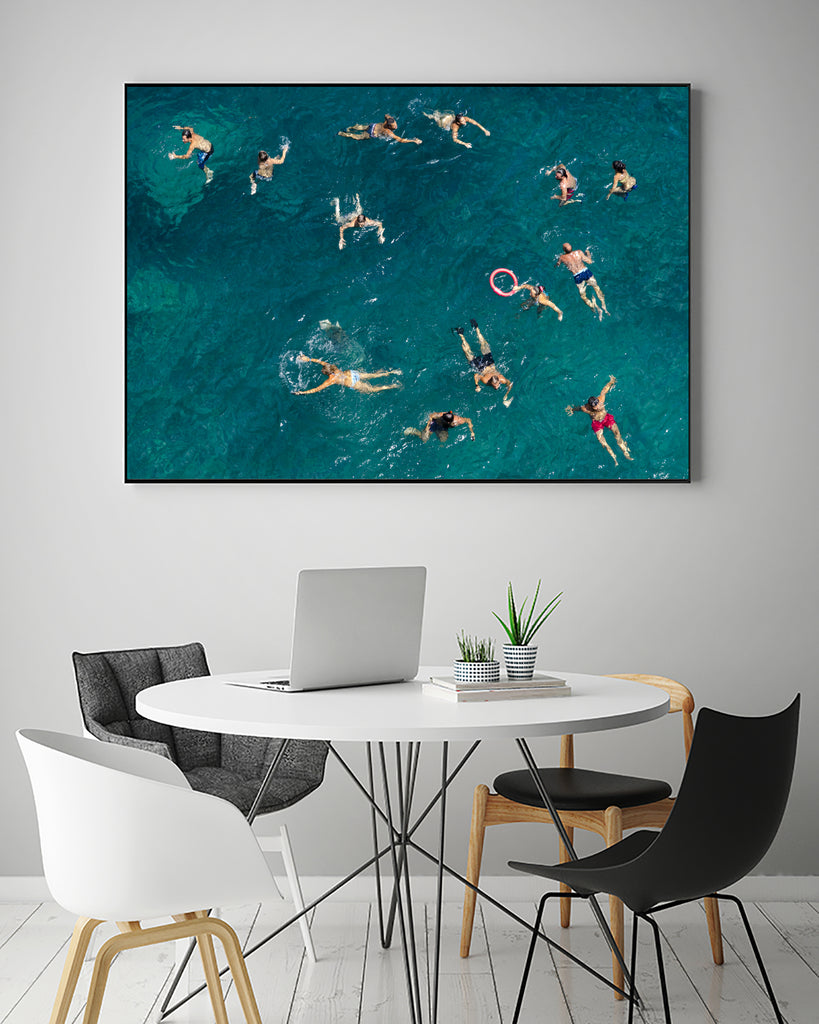 Blue water swim by Carlo on GIANT ART - photograph water sports