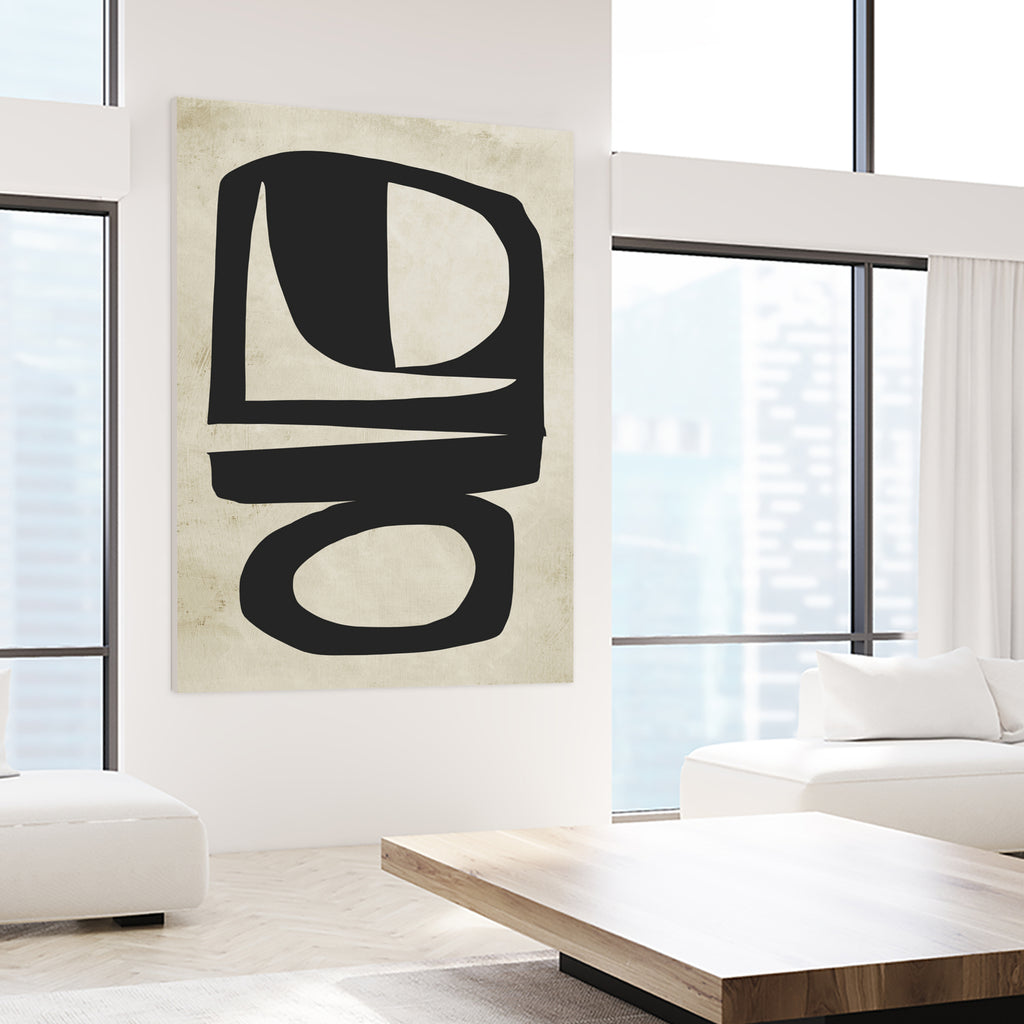Chance by Dan on GIANT ART - white abstract painterly