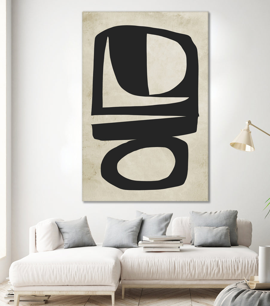Chance by Dan on GIANT ART - white abstract painterly