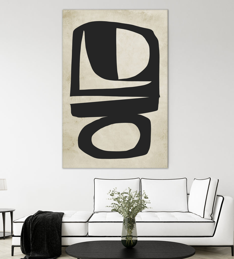Chance by Dan on GIANT ART - white abstract painterly
