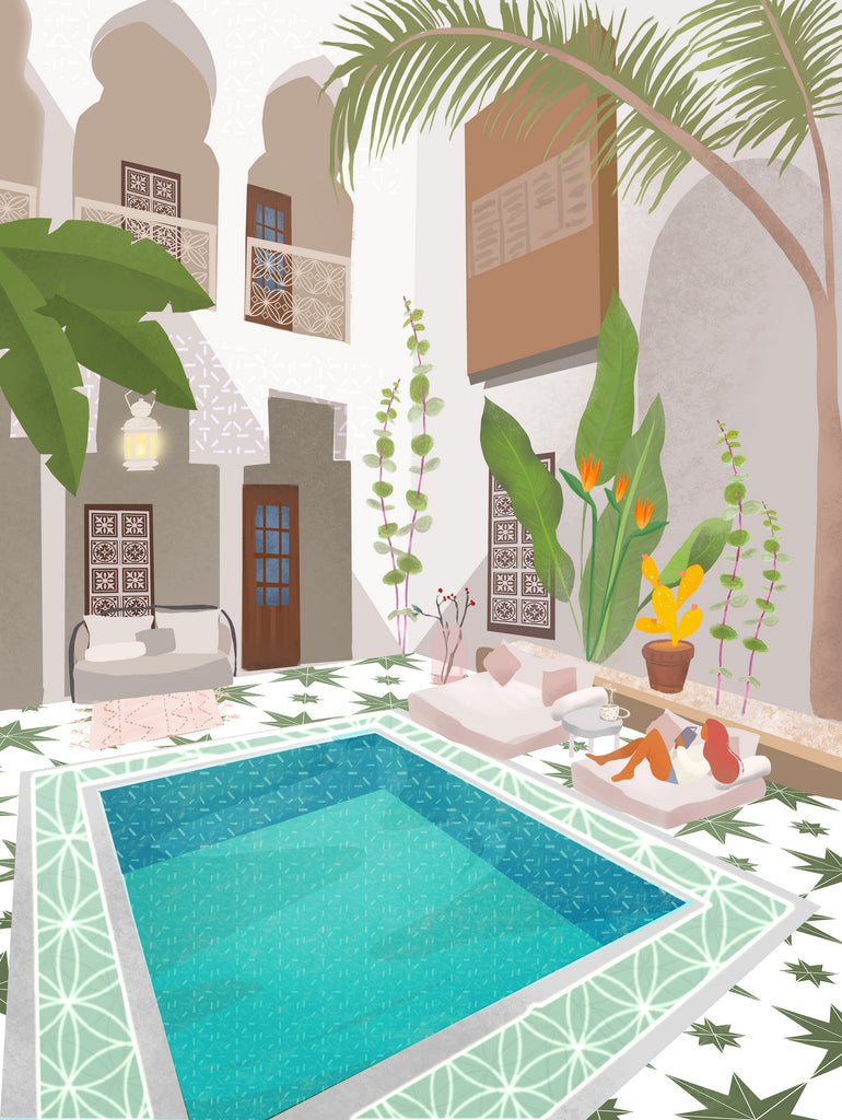 Riad by Petra on GIANT ART - illustration traveler