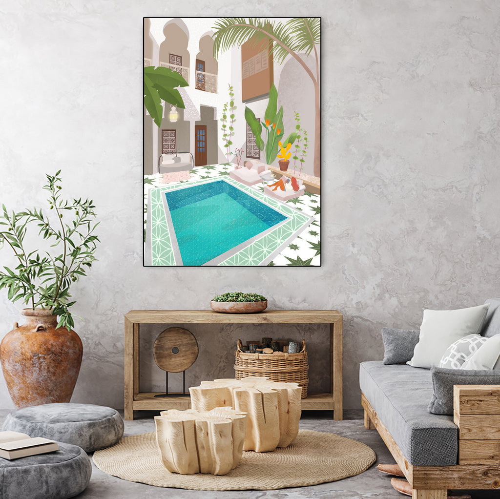 Riad by Petra on GIANT ART - illustration traveler