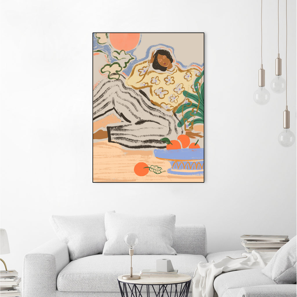 Lazydays by Arty on GIANT ART - orange figurative