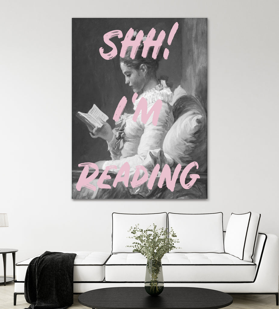 Shh I'm Reading by Grace Digital Art on GIANT ART -  paintings