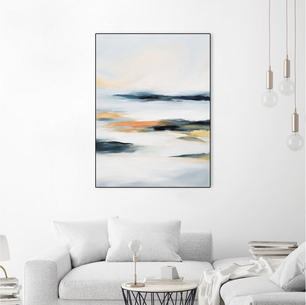 Peaceful by abstract on GIANT ART - orange abstract