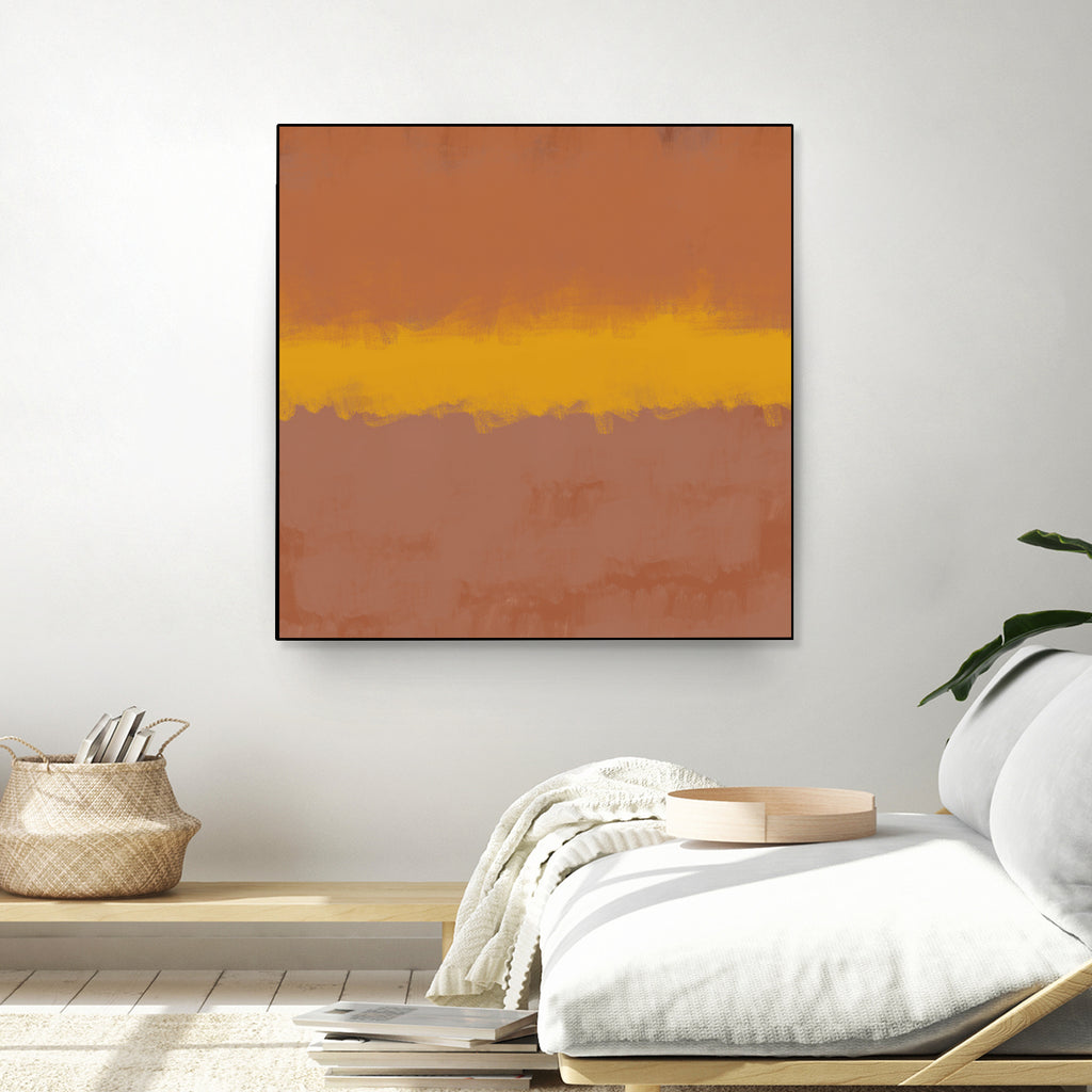 Modern Calm by THE MIUUS STUDIO on GIANT ART - orange miuus studio rothko