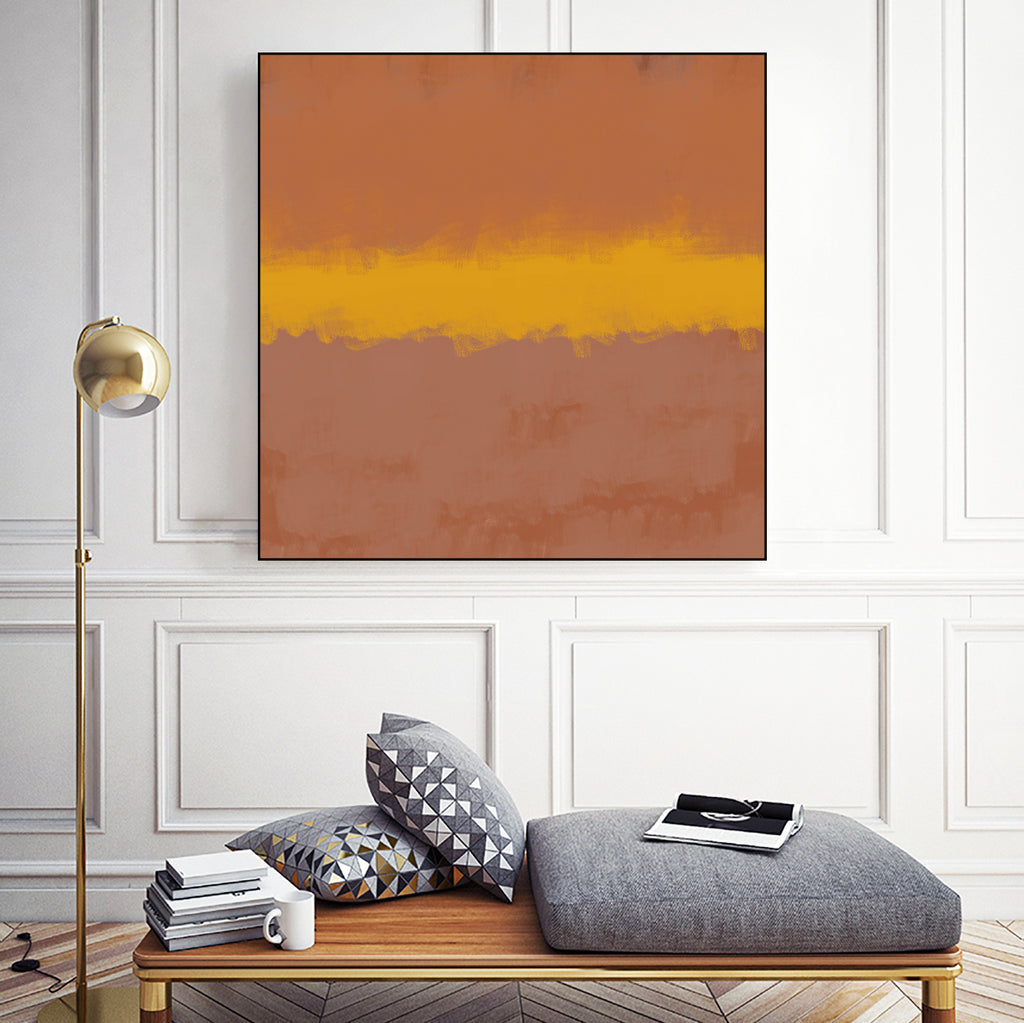 Modern Calm by THE MIUUS STUDIO on GIANT ART - orange miuus studio rothko