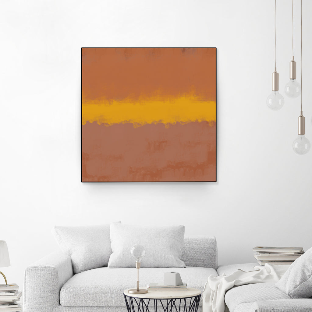 Modern Calm by THE MIUUS STUDIO on GIANT ART - orange miuus studio rothko